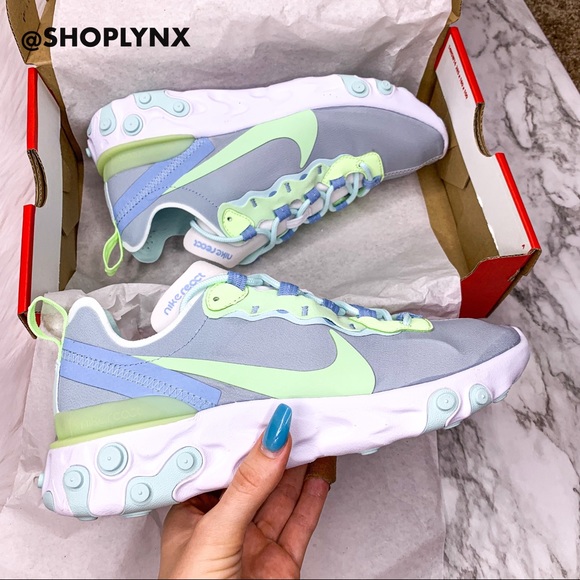 ♥️SOLD♥️Nike React Element 55 Gray Sneaker - Picture 7 of 8